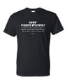 100% pre shrunk cotton, black only.