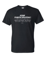 100% pre shrunk cotton, black only.