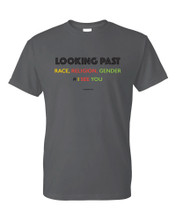 Charcoal grey, 100% preshrunk cotton tee