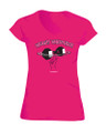 Hot Pink, 100%, pre shrunk cotton V-Neck 
