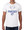 White cotton T imprinted with Powered Up!