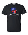100% cotton T-shirt presents the Ant-Confederate flag.