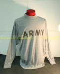 US ARMY Grey Army PT LONG SLEEVED T-Shirt VERY GOOD CONDITION