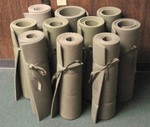 US ARMY Sleeping Mats Foam Camping Hiking Hunting LOT OF 10 GOOD TO FAIR CONDITION