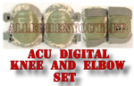 McGuire Nicholas ACU DIGITAL Camo Elbow & Knee Pads SET Size: ONE SIZE FITS ALL VERY GOOD CONDITION