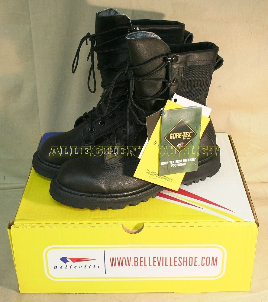 NEW Belleville Wellco Military Waterproof Black Combat Goretex Boots ...