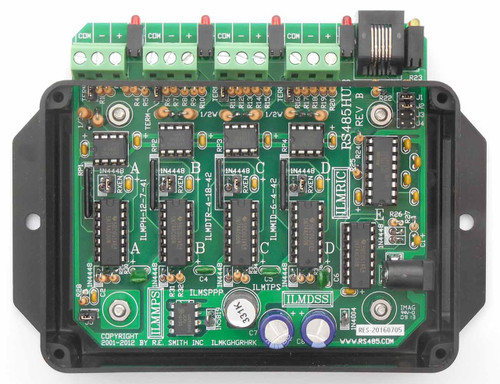 RS485HUB: 4-Port RS485 Repeater/HUB with RS232 Port in Box