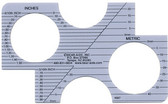 Template, Forensic Photography Scale, 2-Piece Set