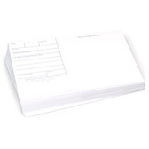 Backing Cards, Standard Glossy, White, 3" x 5", Pack of 100