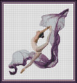Ballerina Dancing With The Purple Scarf
