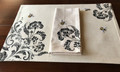 Busy Bee Embroidered Placemat and Napkin