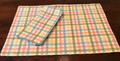 Beatrice Plaid Placemat and Napkin Set of 2