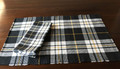 Parker Black and Yellow Placemat and Napkin Set of 2