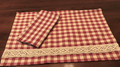 Crochet Gingham Placemat and Napkin Set of 2