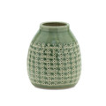 8" High Green Terra Cotta Vase   