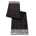 Black Decorated Table Runner 72" x 14"