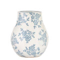 9.5 Blue Transferware Vase