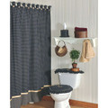 The Homestead Collection- New Large Pane Navy /Oatmeal Commode Set