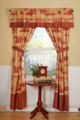 Historical Collection Valance Red/Beige