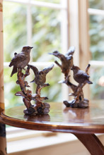 The Set of 2 Birds on a Branch are made of polystone and measure 8.75" tall. Perfect accents for a bookcase or end table. Price includes postag