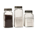 Dyer Glass Canisters-Set of 3