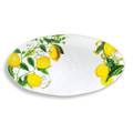 Lemon Basil Melamine oval serving tray