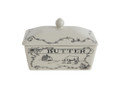 Stoneware Covered Butter Dish