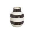 6" Black and White Accent Vase. 