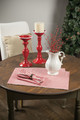 Red Stripe Placemats and Napkins  S/2