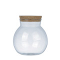 5.25" Round x 5.5" high Glass Jar