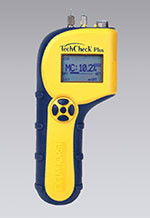 TechCheck Plus provides handy dual-mode moisture measurements at an economical price. Use the pins to probe up to 5/16 in. deep into materials or scan up to 3/4 in. deep to find hidden moisture.

