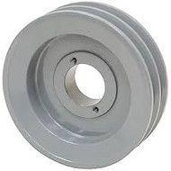 2BKH55 Double grooved B Size Pulley uses Tapered Bushings and requires 5/8 B size Belts