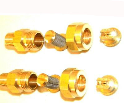 Carpet Cleaning Brass Tee Jet Wand T Jet Spray Tips Nozzle Set Of 2