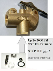 Carpet Cleaning 1/4" Brass Truckmount Wand angle valve HIGH PRESSURE