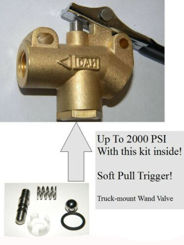 Carpet Cleaning Wand Valve 1/4" Brass truckmount extractor trigger lever 254 