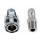 Stainless 3/8" NPT Male & Female Quick Connector Adapters Kit 3/8" Plug & Socket