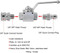 Hydraulic High Pressure Shut-Off Ball Valve,3/8In NPT,2 Way,4500psi Flow Control