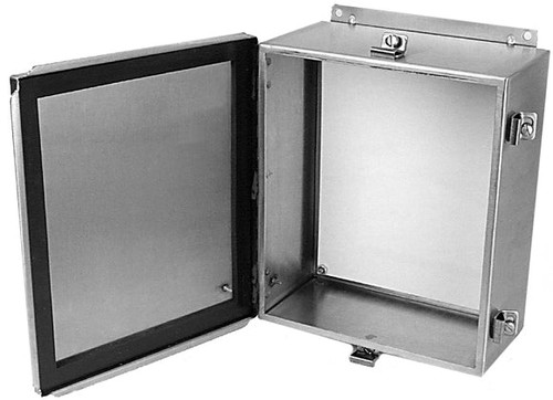 Series 304 Stainless Steel Enclosures with Continuous Hinge and Clamped Cover