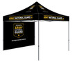 10x10 BLACK RECRUITING TENT with BACK WALL
