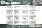 School Year OCP Camo Calendar Counter Mat