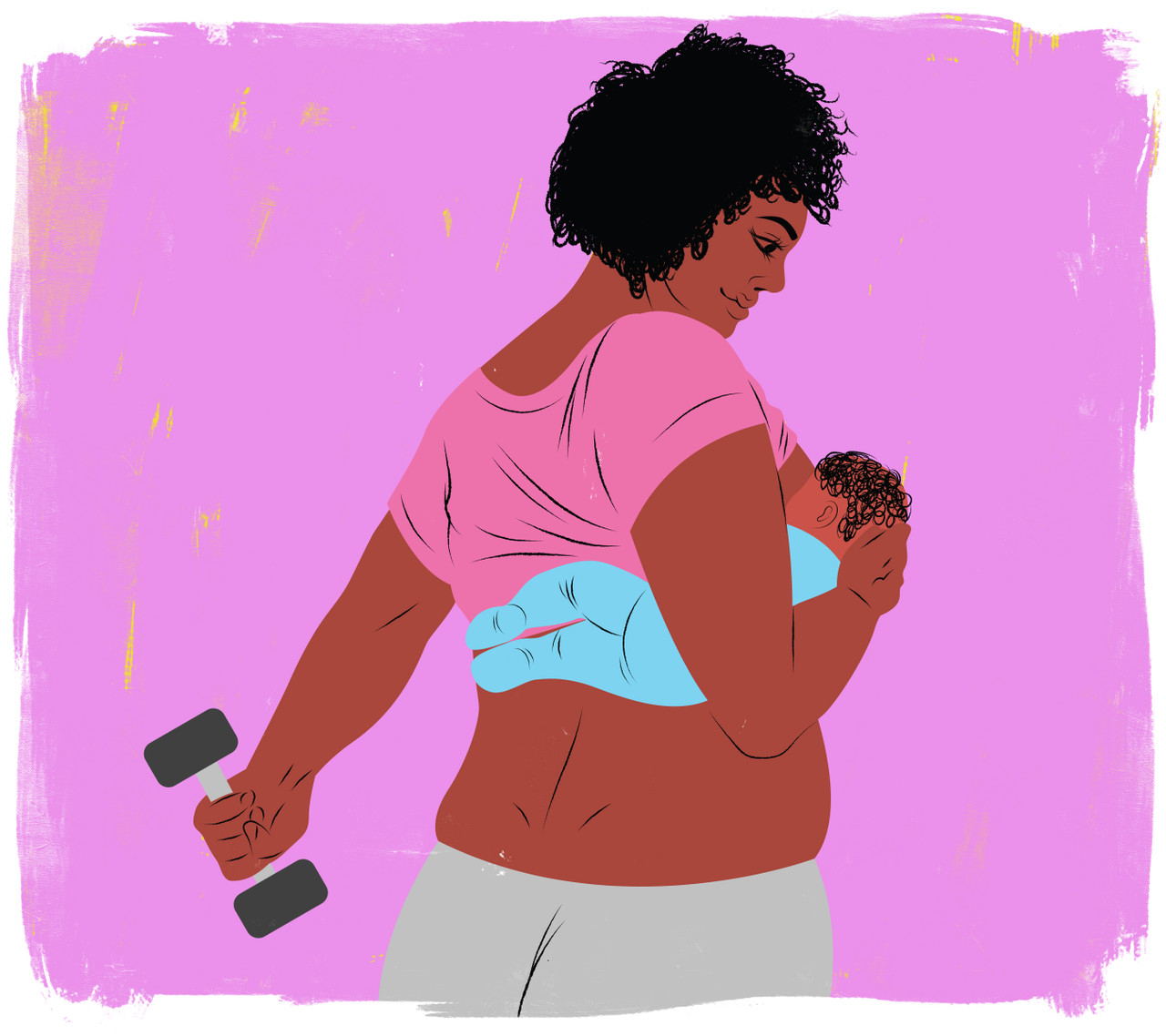 working out while breastfeeding