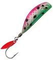 TK-430H  Trout Killer Size 1 and 2 Watermelon on a Chrome Blade with Holographic Tape
