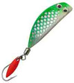TK-428H  Trout Killer Size 1 and 2 Coyote on a Glow Blade with Holographic Tape