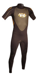 Men's Past Season 3/2mm Charger Shortsleeve Fullsuit - Black/Orange (H43)