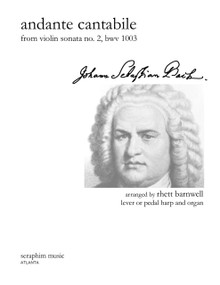 Andante Cantabile, J. S. Bach, arr. Barnwell, Harp and Organ