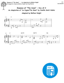 Essence of "The Swan" arr. by Angi Bemiss - PDF Download