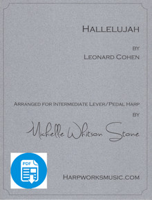 Hallelujah - Intermediate lever or pedal by Leonard Cohen / Michelle Whitson Stone - PDF Download