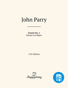 Sonata in D Major by John Parry, Edited by by Rachel Green - PDF Download