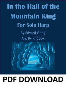 In the Hall of the Mountain King for Pedal Harp arr. by K. Cook - PDF Download
