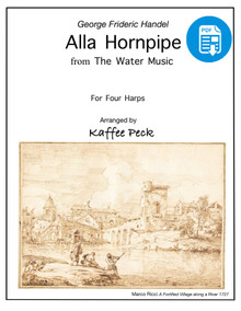 Alla Hornpipe for three harps arr. by Kaffee Peck - PDF Download
